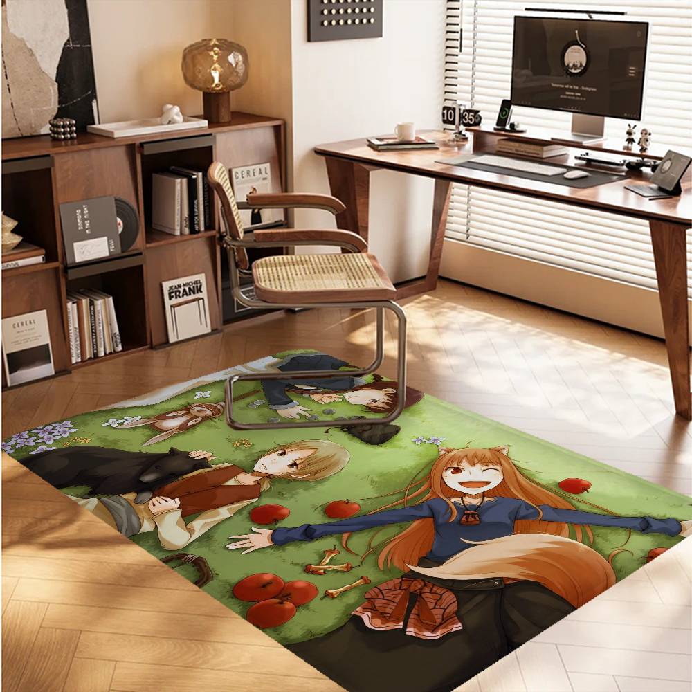 Cartoon Spice And Wolf Door Mat Kids Room Bedroom Decoration Balcony Anti-Slip Doormat Living Room Doormat Area Rug