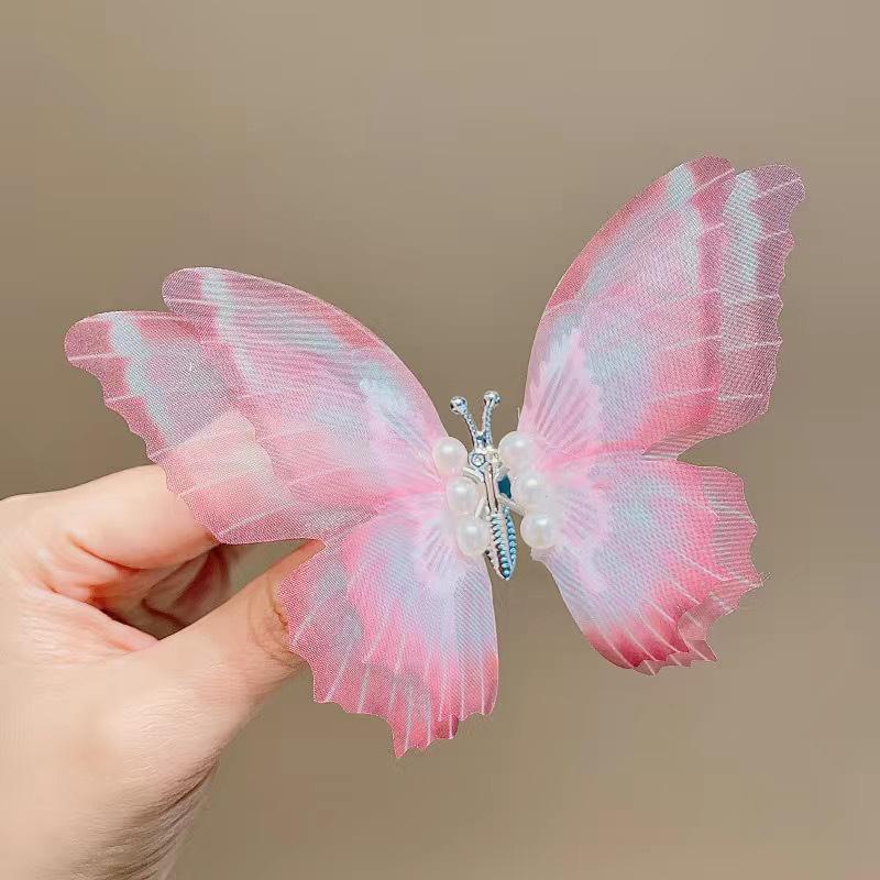 1PCS New Moving Dreamlike Butterfly Baby Hairpins Girls Hair Clips Kids Cute Headwear Children Hair Accessories