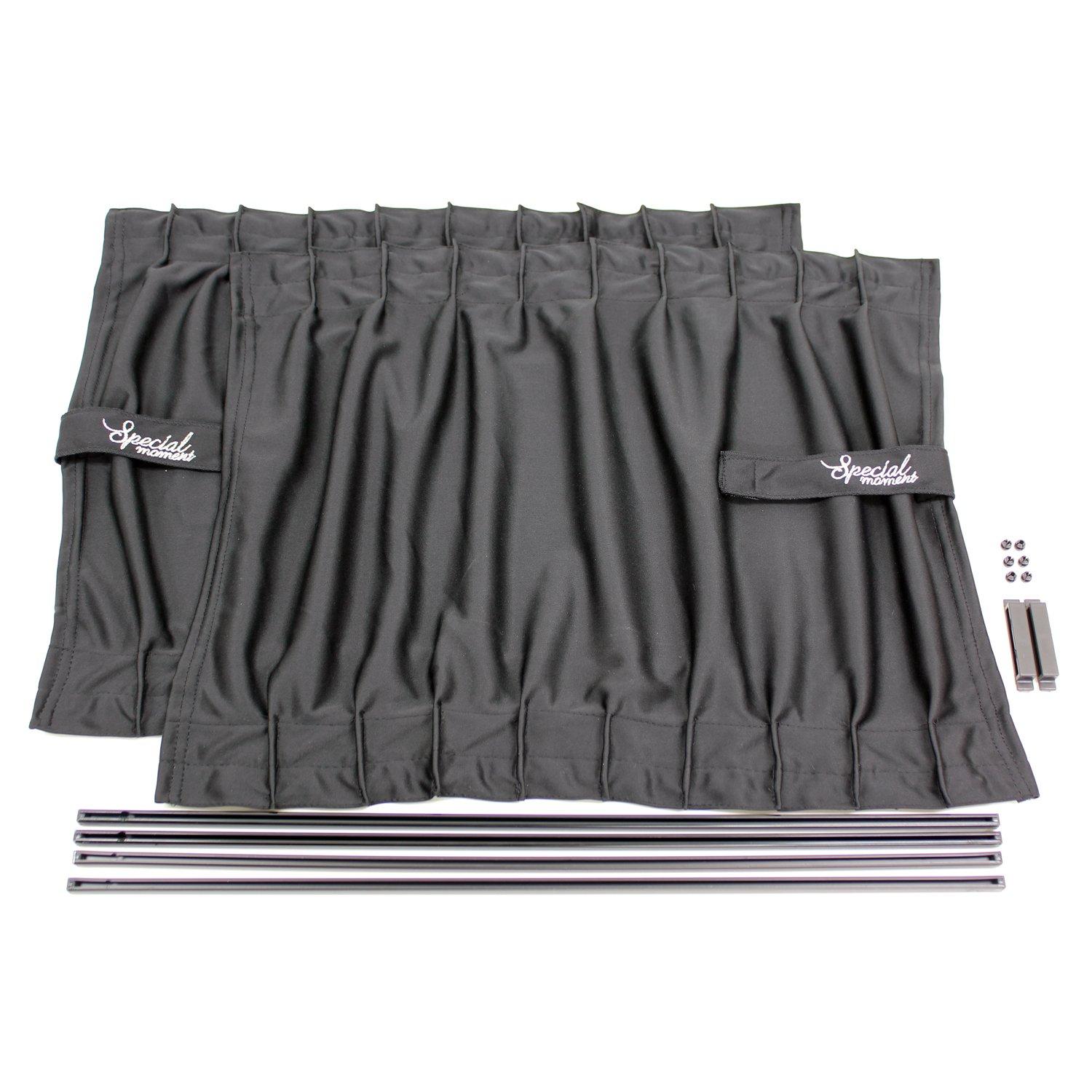 

Meltec Car Sun Shade Stylish Curtain Stretch Type 2 Pieces L Size Meltec Window Frame Height 45~53cm C-SL L:500(W)x470(H)㎜ 2 pieces