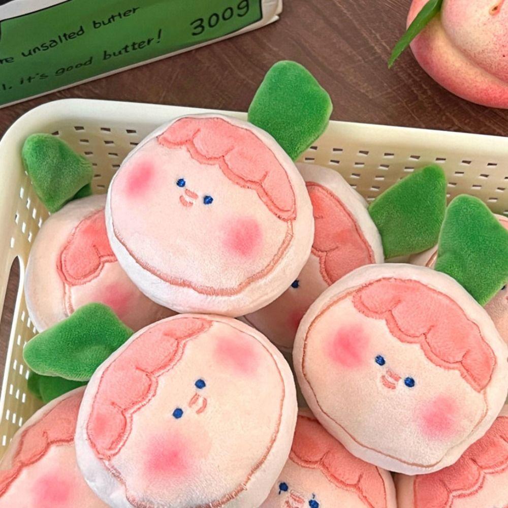 

ПП Хлопок Плюшевый Шар Персик Брелок Персик Девушка Пушистый Шар Девушка Сумка Брелок Подвесной Аксессуар