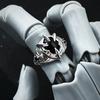 Retro Eagle Talon Adjustable Open Ring For Men Silver-plated Copper Gothic Punk Edgy Jewelry Bikers Accessories Gift for Him