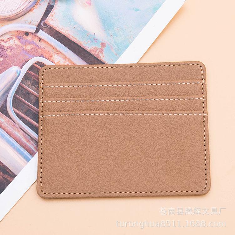 Cortical Anti-degaussing Bank Card Cover Pu Leather Creative Portable Multi-functional ID Cover Rfid Card Cover