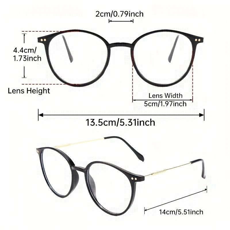 4PCS Women's men's Geometric Retro Fashionable Flat Glasses Suitable for Any Face Shape Fashionable and Versatile
