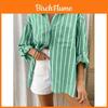 Polo da Donna a Righe con Maniche Lunghe per l'Estate Casual
