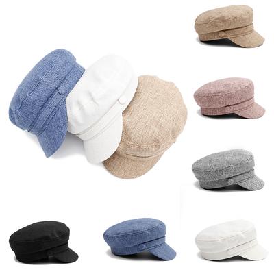 Vintage Women Winter Solid Hat Beret Cap Korean Painter Newsboy Berets