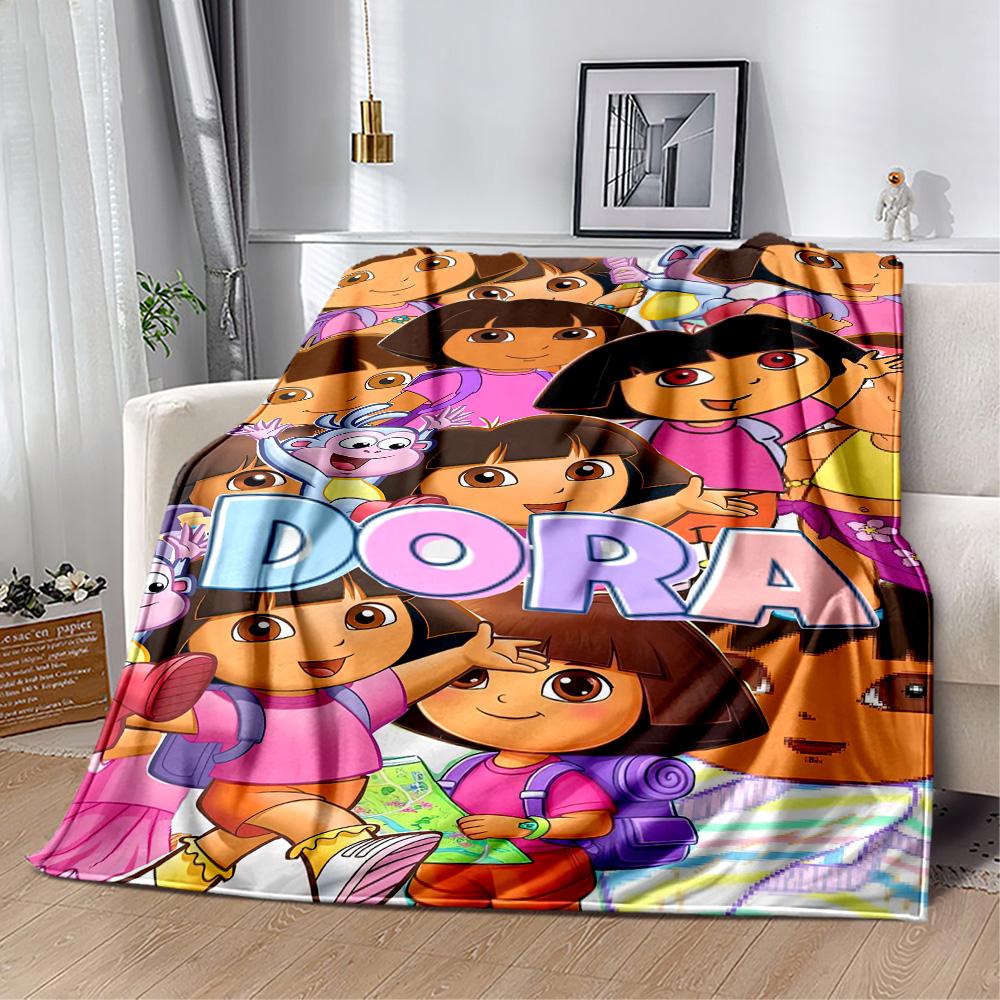 Dora Explorer Blanket Ultra-Soft Suitable for Picnics Livingroom Seaside Four Seasons Multipurpose Warmthful Decor Gifts For Family Or Friends