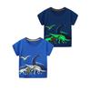 New Arrival Boy's Short-Sleeved T-shirt 2025 New Arrival Kids Summer Clothes T-shirt Children Luminous Dinosaur T-shirt Bottoming Shirt