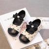 Kids Mary Janes for Toddlers Big Girls Fashion Princess Heart Style with Bow-knot Sweet Chic Kids Casual Shoes Flats for Wedding