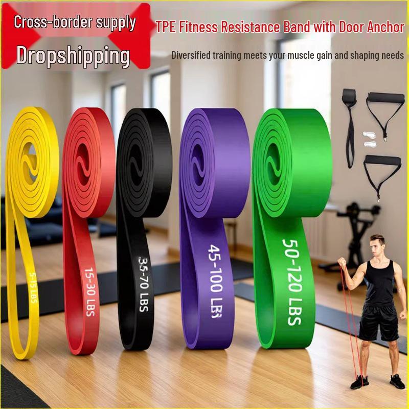 Men's Strength Training Elastic Resistance Band for Home, Pull-ups, and Yoga