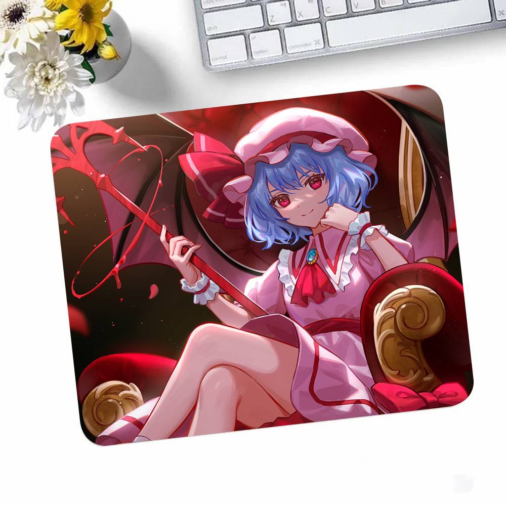 

Anime Touhou Project Remilia Scarlet Mousepad Small LockEdge Mouse Pad For Gamers Computer Desk Pad Rectangular Anti-slip Rubber 180x220x2mm