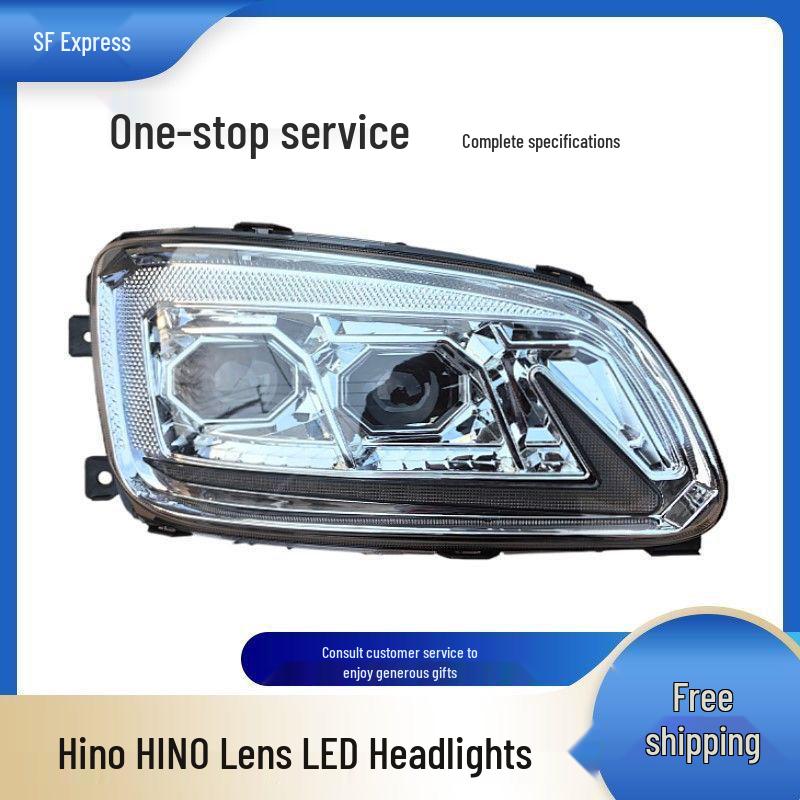 Full LED Ultra-Bright Flowing Turn Signal Headlight Assembly for HINO 500/700 Left LED Headlight