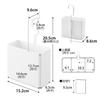 Yamazaki Hanging Storage Case L White Using Hook Tower Movable Hook Hanging Storage Case with Divider 10753 W15.2×D9.6×H20.5cm (when Vertically) 4-way