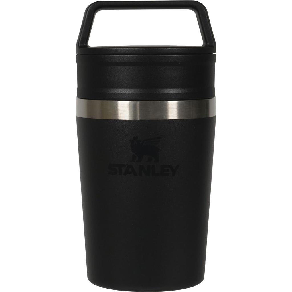 STANLEY Cafe To Go Vacuum Black Insulates Hot and Cold Stainless Steel Dishwasher Warranty Japanese Mug, 0.23L, 2.0, Water, Mug, Tumbler, Coffee,