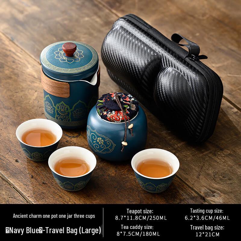 Portable Ceramic Kung Fu Travel Tea Set