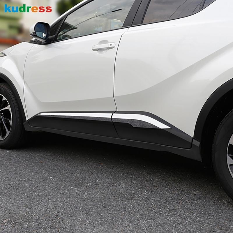Side Door Body Trim For Toyota CHR C-HR 2016 2017 2018    Chrome Door Streamer Molding Panel Strip Car Accessories