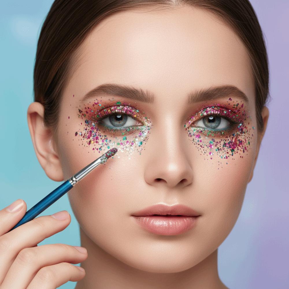 Lightweight Glitter Palette Quick Drying Face Glitter Creative Gift Self Adhesive