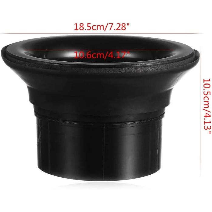 Kick Drum Enhancer, Bass Drum Enhancer Adjustable ABS Rubber Bass Drum Kick Enhancer with Protection Sticker Bass Drum Head Port Hole Protector