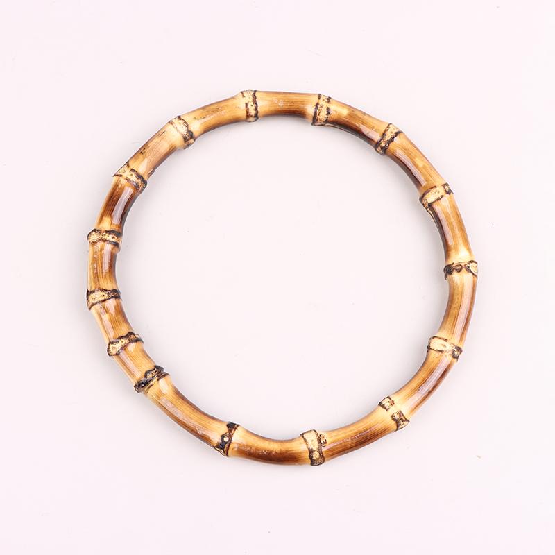 Gift Box Handle Round Bamboo Purse Handles Diy Bamboo Detachable Bamboo Bag Handles Handbag Band Handle