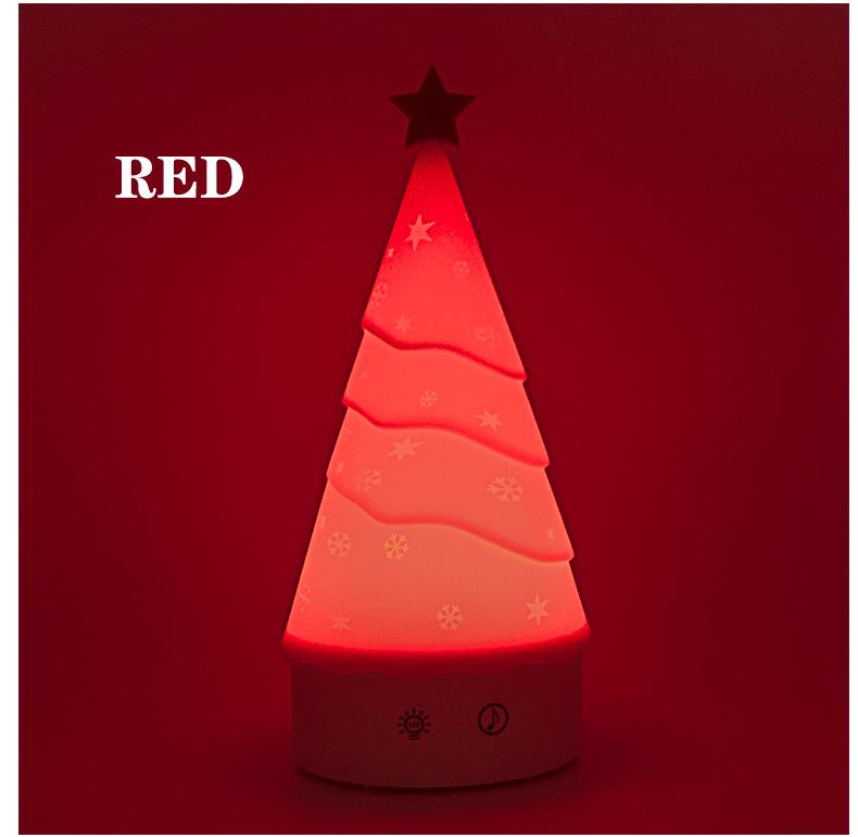 Silikon USB Weihnachtsbaum Nachtlicht für Zimmer und Wohnheime