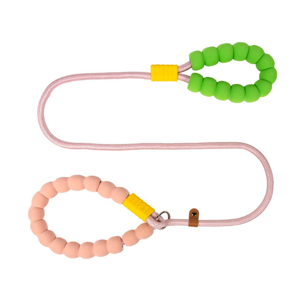 

Поводок для собаки Cloud Candy – Ручка с мягкой подкладкой из хлопка-пузыря, клипсы против удушения и потери, пастельные светоотражающие стропы для прогулок на улице XXXL розовый