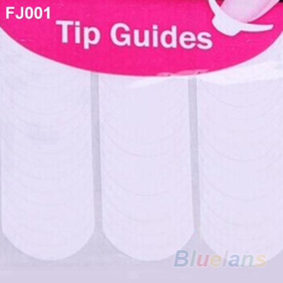 

48 шт./лист DIY 18 стилей французский маникюр ногтей советы лента наклейка руководство трафарет FJ001