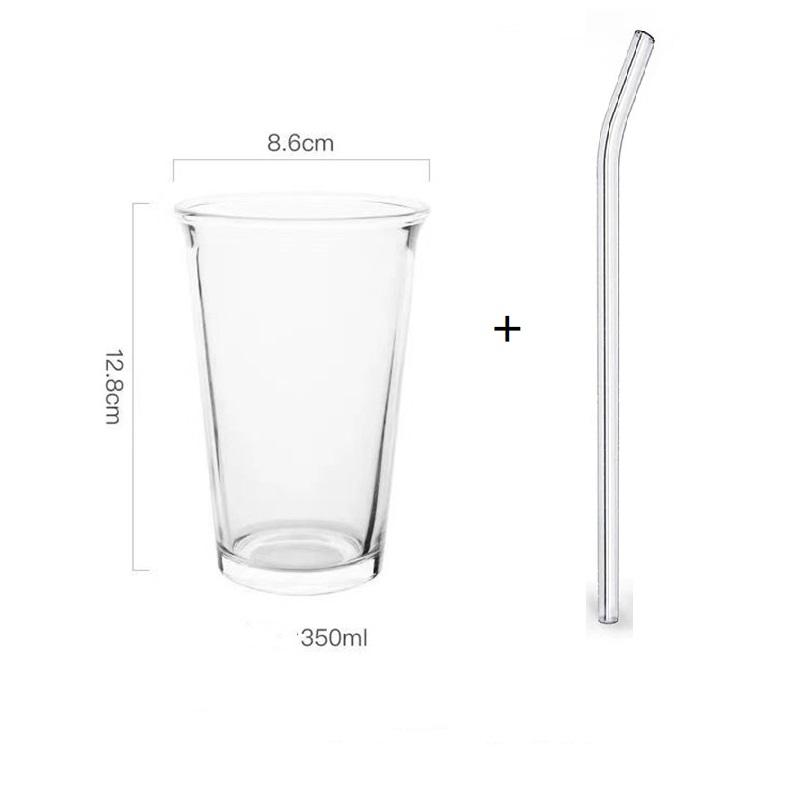 350ml Transparente Glastasse Japanisches Hitzebeständiges Glas Wasserbecher Milchkaffeetassen Teetasse Hochzeitsgeschenke Dropship
