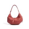 Dumpling bag zipper niche versatile first layer cowhide messenger bag women's large capacity high-end women's leather underarm bag