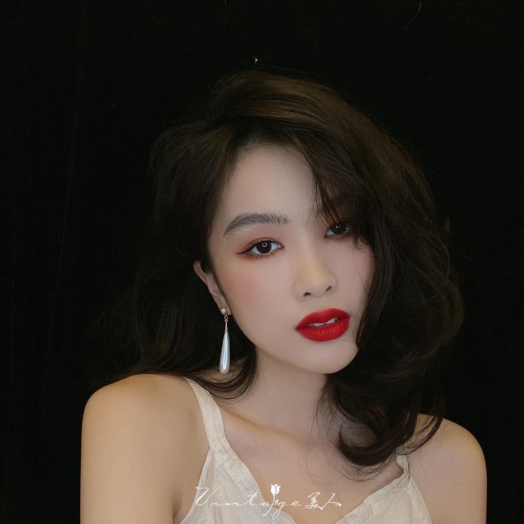 Silver Needle French Retro Pearl Water Drop Ear Women's Ring, Light Luxury Foreign Quality Face Skinny Long Earrings Earrings