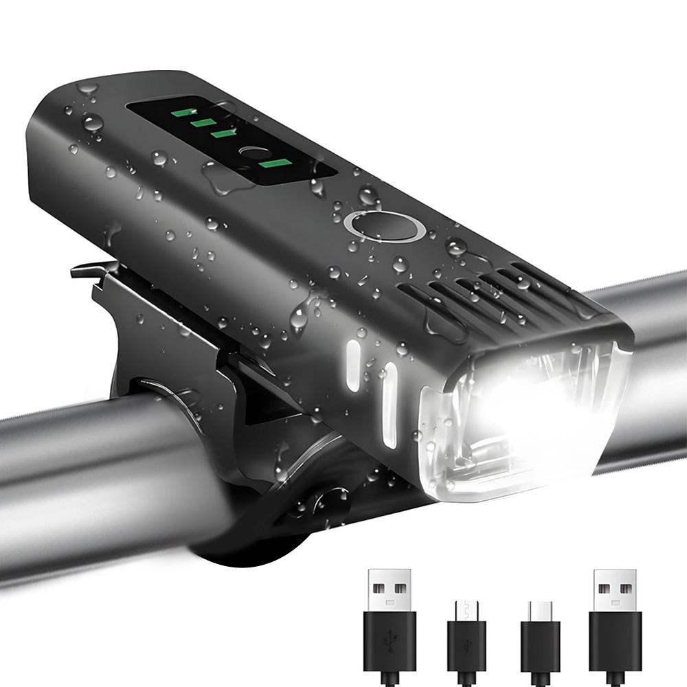 X-Tiger 400 Lumen Cycling Front Lamp USB Rechargeable Mountain Bike Rear Lamp High-Brightness Bicycle Light 7