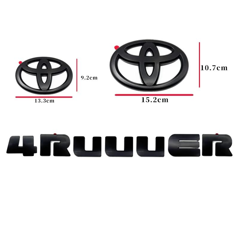 3D ABS Letters 4runner Tailgate Logo Trunk Rear Emblem Badge Sticker Decals Car Style Accessories for Toyota T EA8