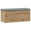 Panca Con Contenitore Rovere Artigianale 102X42X45Cm Legno Lamellare