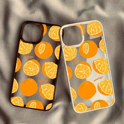 Cute Fruit Lemon Orange Blueberries Phone Case For iPhone 15 14 16 13 12 11 Pro Max XS XR 7 8Plus Shockproof Clear Hard Cover
