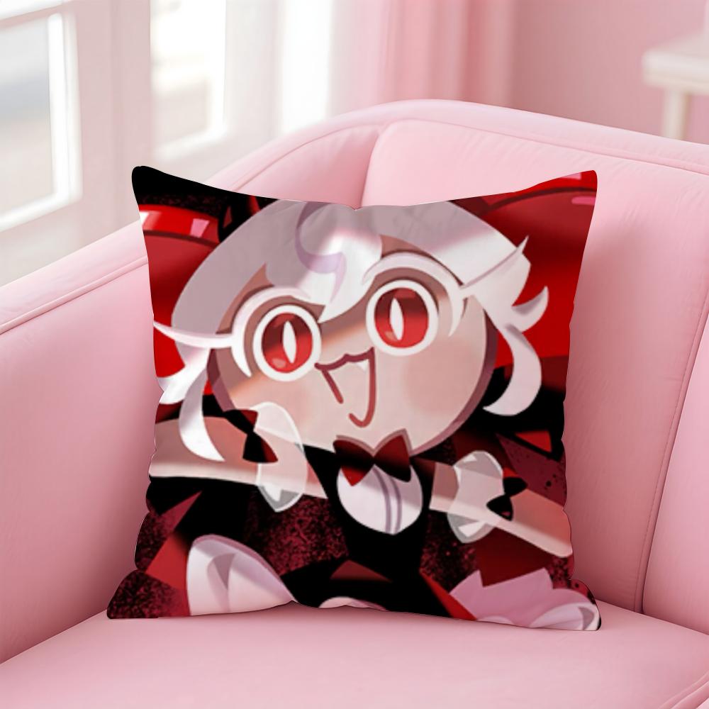 C-Cookie Run K-Kingdom Cushion Cover Home & Car Multi-Scene Pillow Cover - Reversible, Soft & Durable for Daily Use