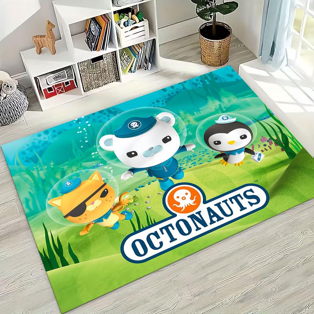 27 Style Octonauts Barnacles Cartoon Rug for Bedroom Living Room Sofa Home Doormat Decor, Large Kids Play Non-slip Floor Mat