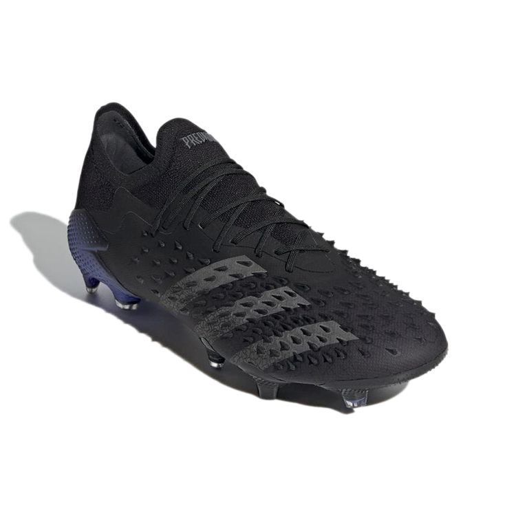 Adidas Predator Freak.1 Low FG Demonskin - Black Sonic Ink Men Sneakers Core-Black Iron-Metallic FY6265