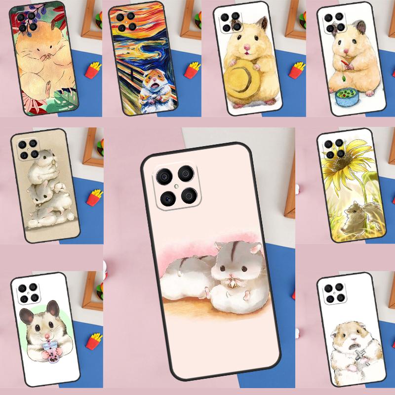 Hamster Art Case For Honor 200 Pro X9b X9a X8b X8a X8 X9 X9c 50 70 90 Lite Honor Magic 7 5 6 Pro Cover