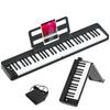 Portable 61-Key Foldable Electronic Piano Keyboard for Beginners and Adults