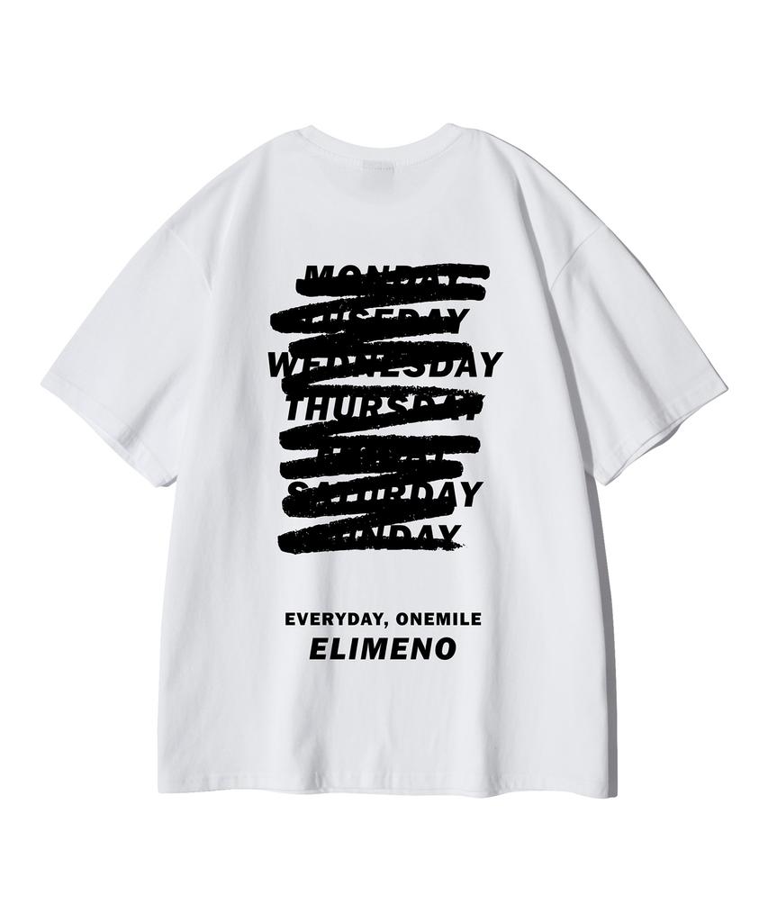 ELIMENO El Not Always Oversized Short Sleeve Tee White