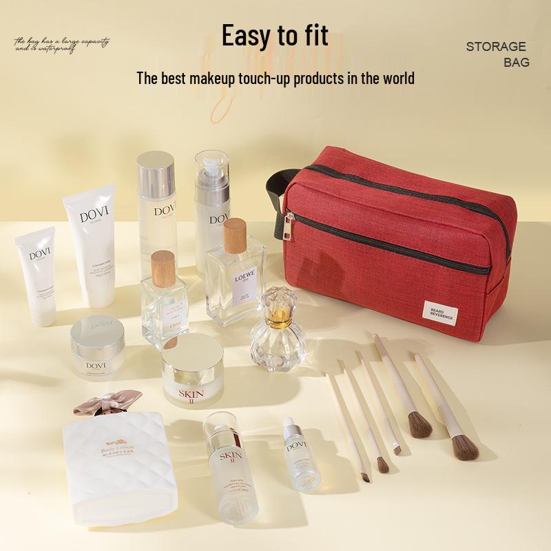 Men's Waterproof Travel Toiletry Bag - Large Capacity, Portable Bath & Cosmetics Organizer