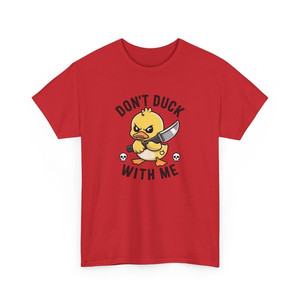 Aesthetic Duck T-Shirt - Minimalist Cute Ducky Tee Dont Duck With Me Shirt