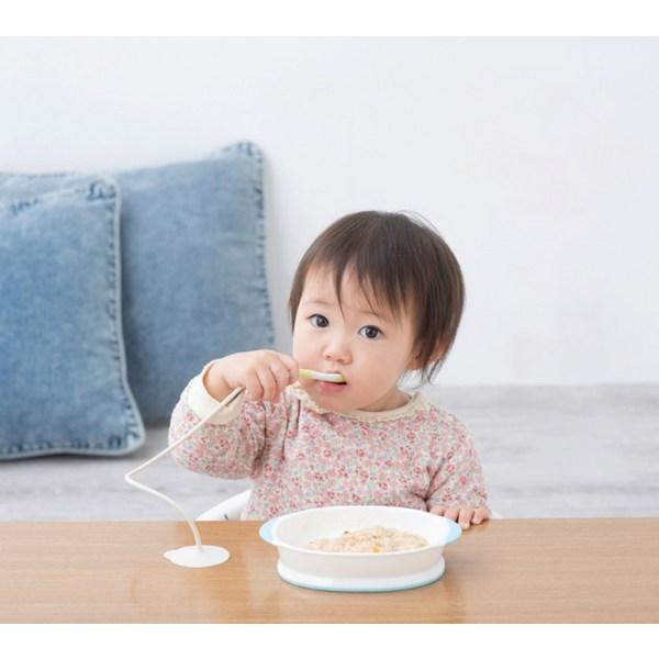 Richell Child-led Spoon Holder + Jam Jam Spoon + Case, Mixed Colors, 1 Set, Korean Popular Tableware