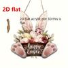 1pc Easter Wooden Bunny Sign, Modern Floral Design for Front Door, Spring Welcome Decor & Seasonal Home Gift,Easter Day