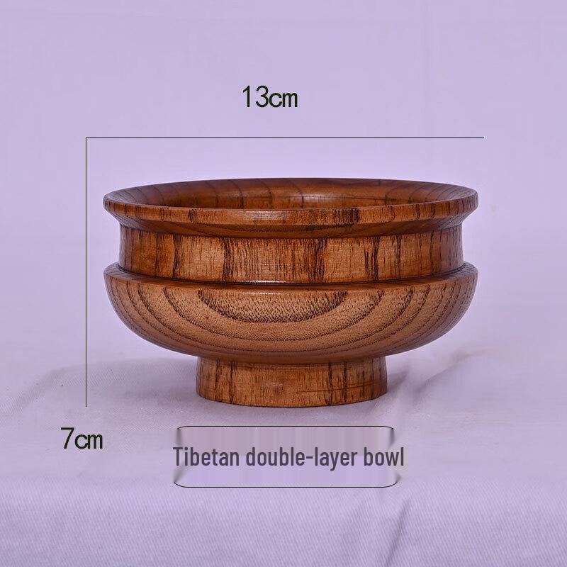 ZISIZ Acacia Wood Milk Tea Bowl