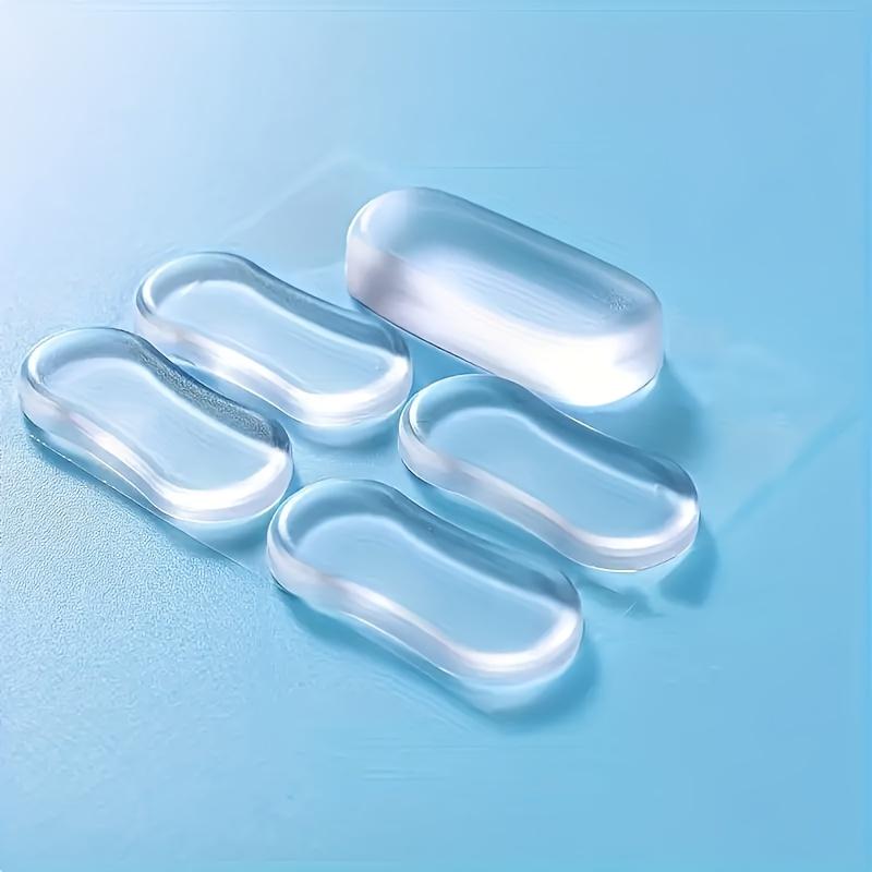 5 Stück Toilettensitz-Stoßdämpfer-Pads Transparentes Weichgel Anti-Kollisions-Kissen