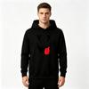 Men's Graphic Print Pullover Hoodie, Funny X Eyes Dripping Smile Pattern Casual Long Sleeve Sweatshirt