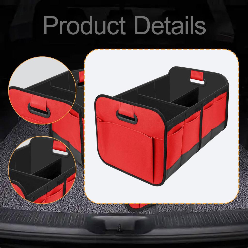 Car Trunk Organizer Box Large Capacity Collapsible Accessories Versatile Multi