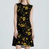 Women's Fashion Casual Print Round Neck Sleeveless Short Dress
