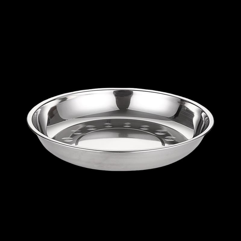 ZISIZ Thickened Stainless Steel Multi-Purpose Round Plates