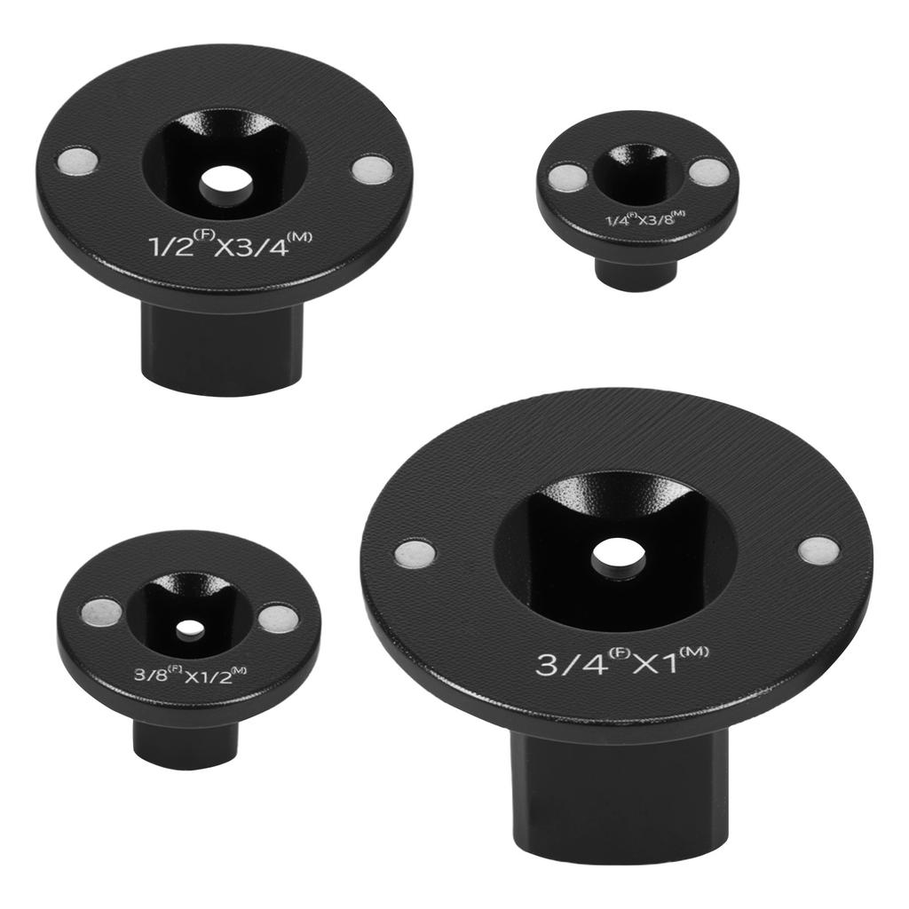 Low Profile Socket Adapter Set 1/4" to 3/8"/ 3/8" to 1/2"/ 1/2" to 3/4"/ 3/4" to 1" Drive Ratchet Adapter Set with Work Gloves