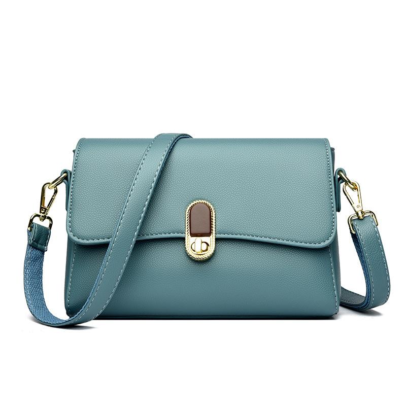 Modische und schlichte Damen-Umhängetasche, Crossbody-Tasche, lässige Damen-Muttertasche aus weichem Leder mit großem Fassungsvermögen